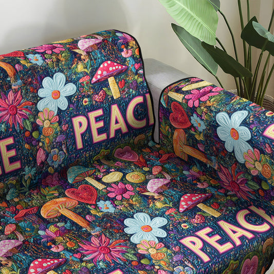 Peace Awakening Quilted Sofa Cover NCU0PT6909