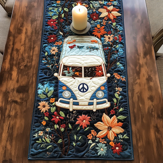 Peace Drive Quilted Table Runner NCU0VH2766