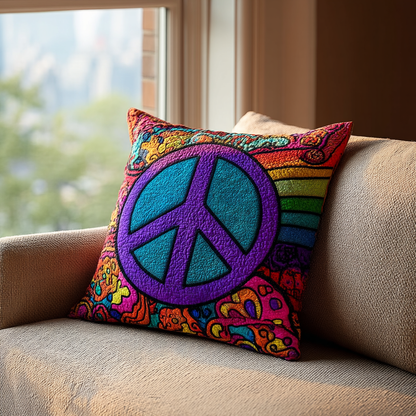 Peace Glow Quilted Pillow Case NCU0DK10385