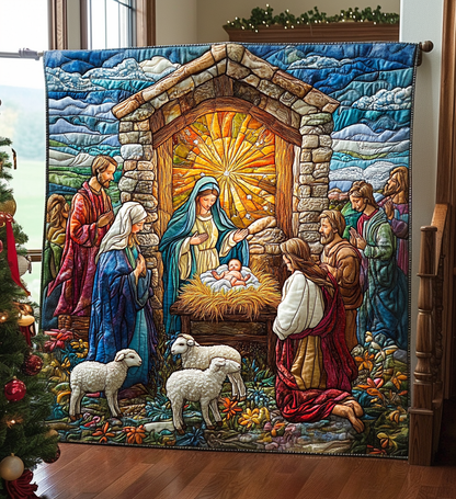 Peace On Earth Quilted Blanket NCU0DV1306