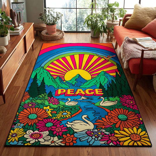 Peace Rainbow Valley Area Rug NCU0XD860