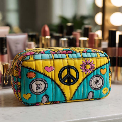 Peace Ride Glow Quilted Makeup Bag NCU0XD874