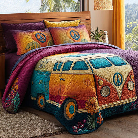 Peace Rider 3-Piece Quilted Bedding Set NCU0DV7359