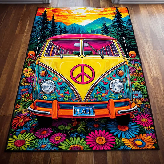 Peace Van Sunset Area Rug NCU0XD850