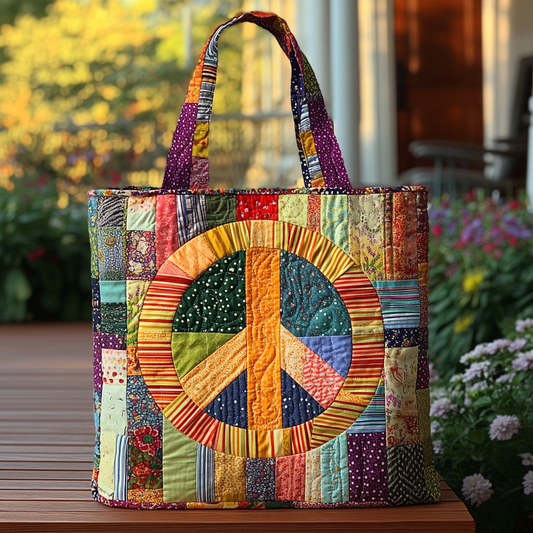 Peace in Pieces Quilted Tote Bag NCU0PT8201