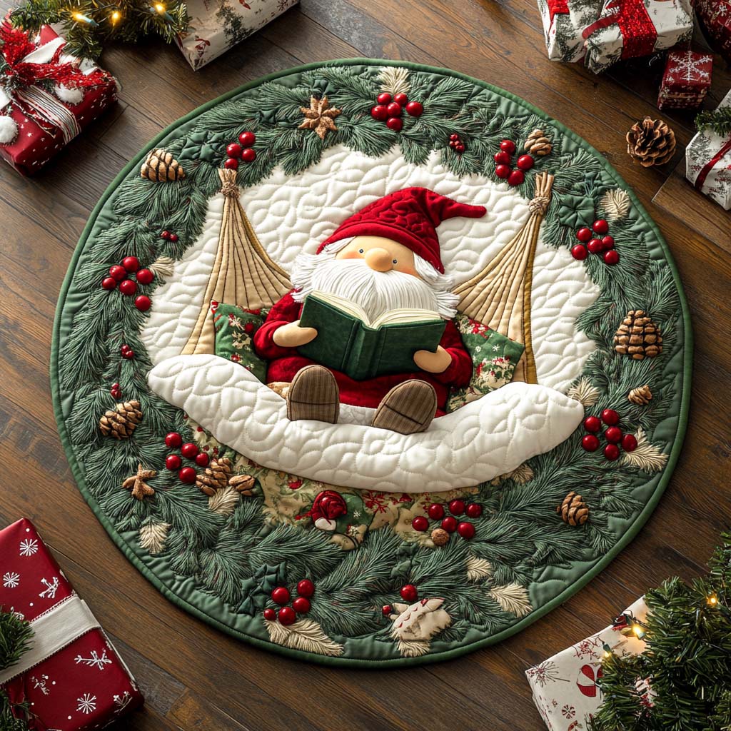 Peaceful Angel Night Quilted Round Mat NCU0XD225