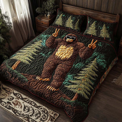 Peaceful Beast 3-Piece Quilted Bedding Set NCU0NT8016