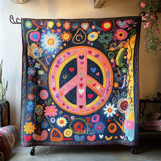 Peaceful Blooms Quilted Blanket NCU0DK6459