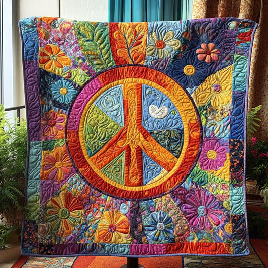 Peaceful Blossom Quilted Blanket NCU0PT5524