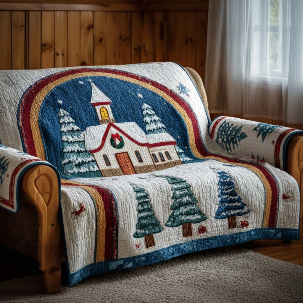 Peaceful Chapel Eve Quilted Sofa Cover NCU0NT11332