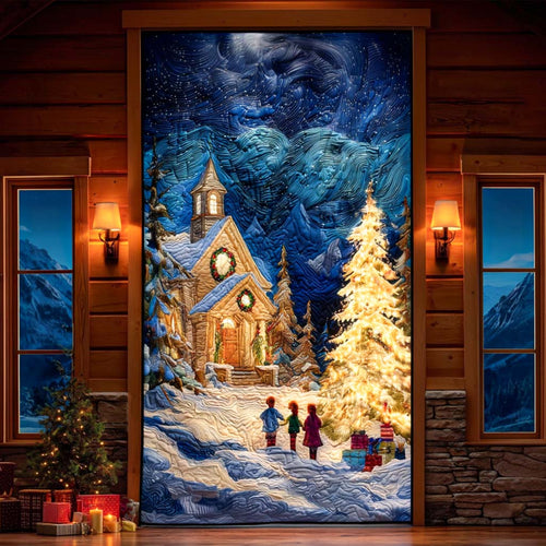 Peaceful Church Quilted Door Cover NCU0NT11497