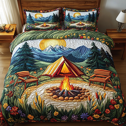 Peaceful Escape 3-Piece Quilted Bedding Set NCU0VL2094