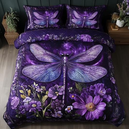 Peaceful Flight 3-Piece Quilted Bedding Set NCU0VL1933