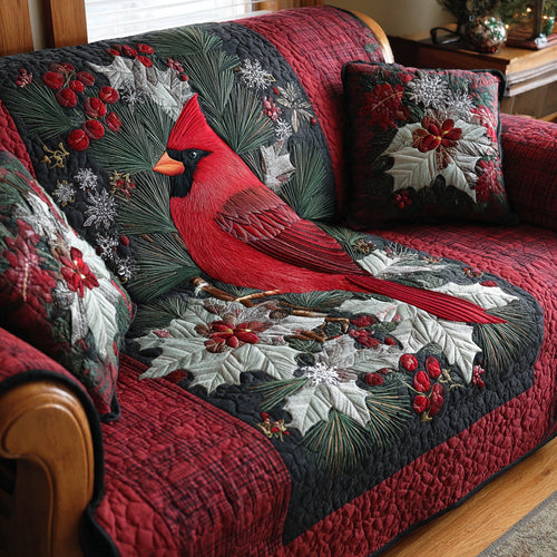 Peaceful Garden Flight Quilted Sofa Cover NCU0TD1299