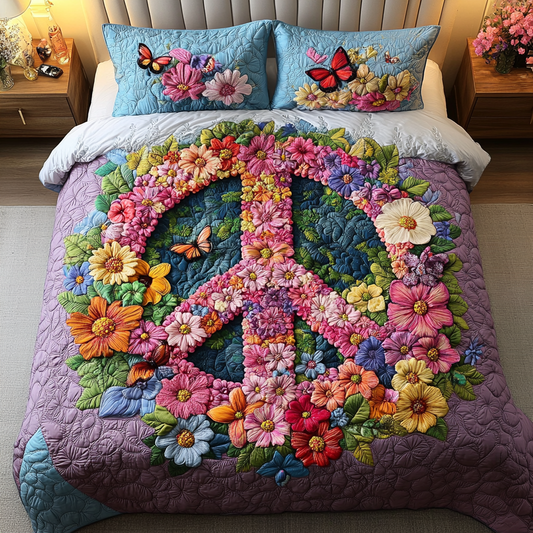 Peaceful Garden Quilted Bedding Set NCU0DK6384