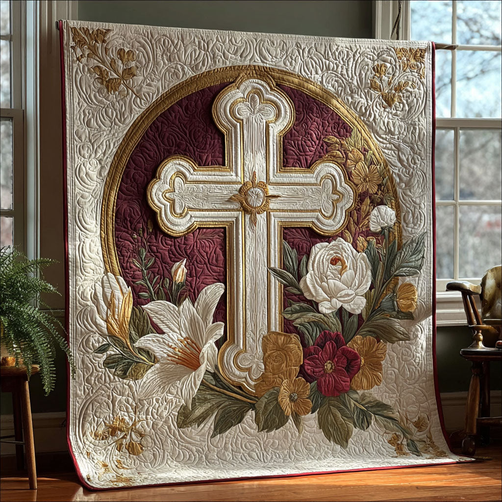 Peaceful Garden Quilted Blanket NCU0PT7633