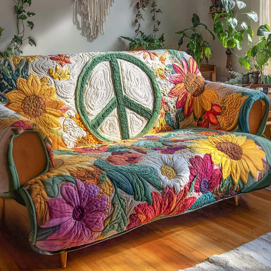 Peaceful Garden Quilted Sofa Cover NCU0XD1299