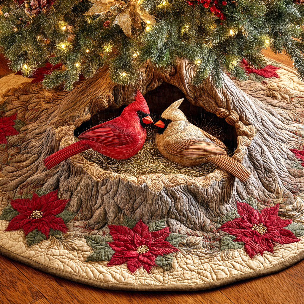 Peaceful Haven Christmas Quilted Tree Skirt NCU0TV1168