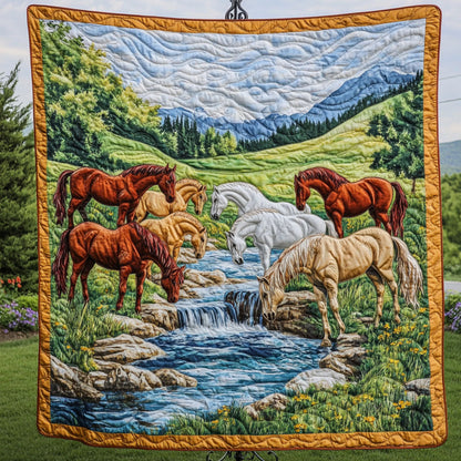 Peaceful Herd Quilted Blanket NCU0NT5669