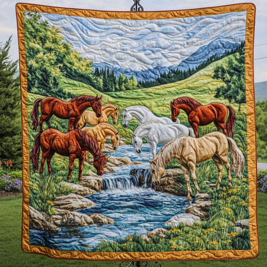 Peaceful Herd Quilted Blanket NCU0NT5669