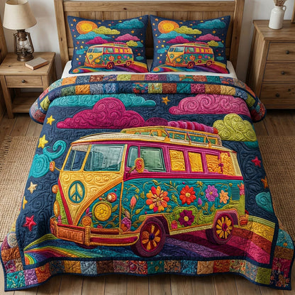 Peaceful Journey 3-Piece Quilted Bedding Set NCU0NT12298