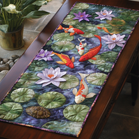 Peaceful Koi Quilted Table Runner NCU0DK7524