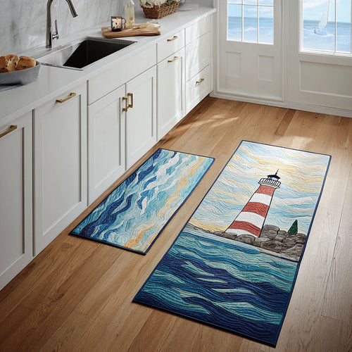 Peaceful Lighthouse Kitchen Area Rug NCU0DK11807