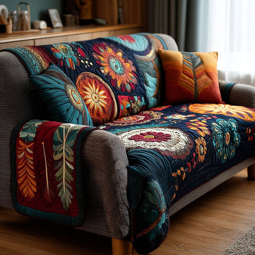 Peaceful Nomad Quilted Sofa Cover NCU0PT10062