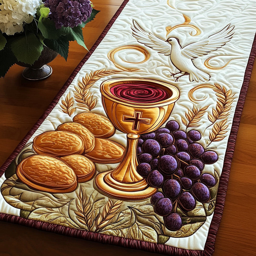 Peaceful Offering Quilted Table Runner NCU0NT6739