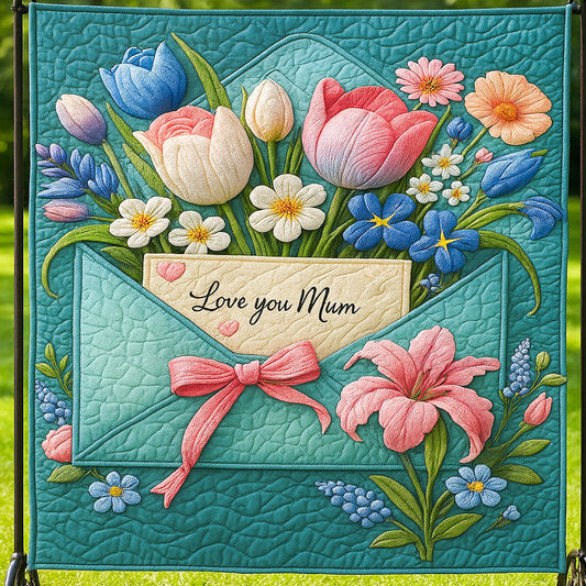 Peaceful Petals Quilted Blanket NCU0NT5338