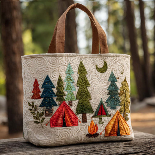 Peaceful Pines Quilted Tote Bag NCU0NT9388