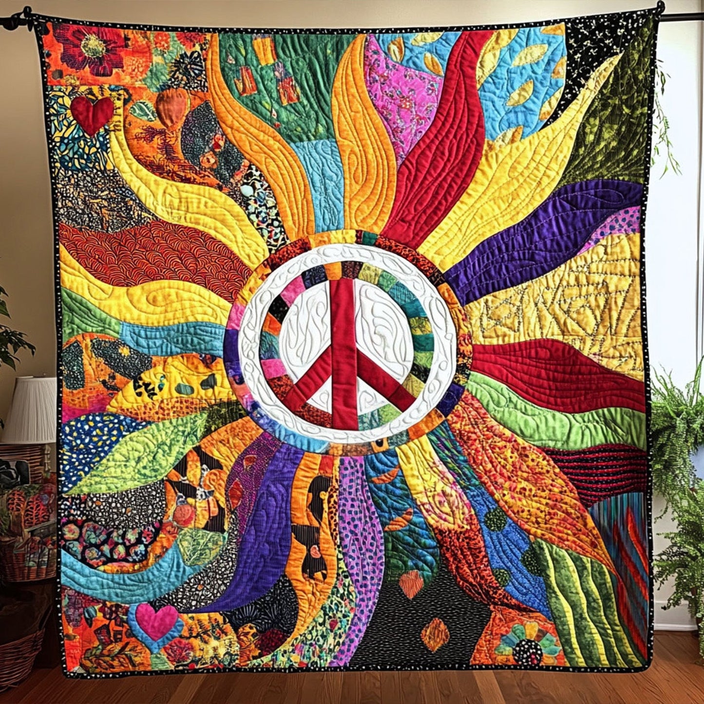 Peaceful Spirit Quilted Blanket NCU0PT5525