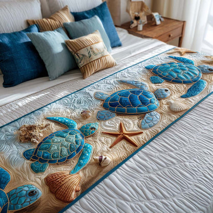 Turtle Quilted Bed Runner NCU0VT205