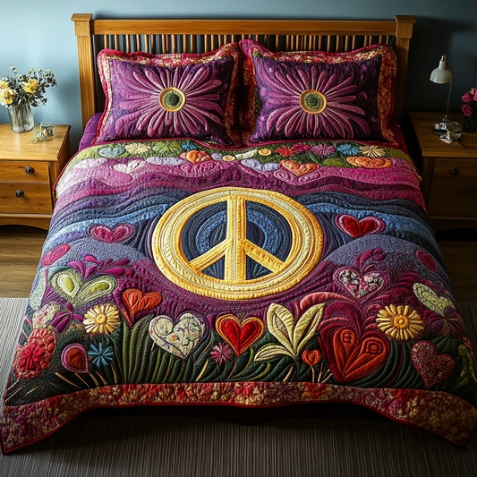 Peaceful Vibes Quilted Bedding Set NCU0DK6381