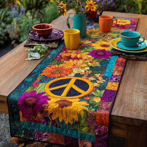 Peaceful Vibes Quilted Table Runner NCU0DV9180
