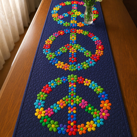 Peaceful Vibes Quilted Table Runner NCU0NT5331