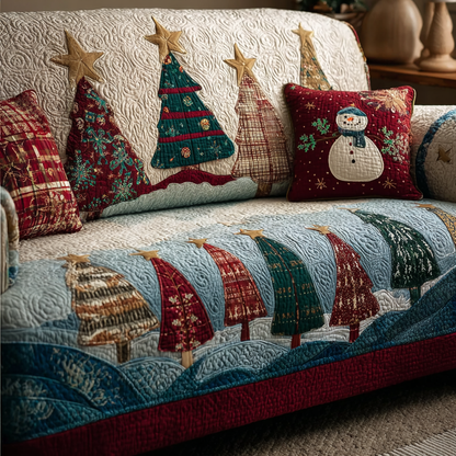 Peaceful Woods Quilted Sofa Cover NCU0DK10805
