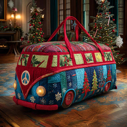 Peaceful Xmas Van Quilted Duffle Bag NCU0NT11382