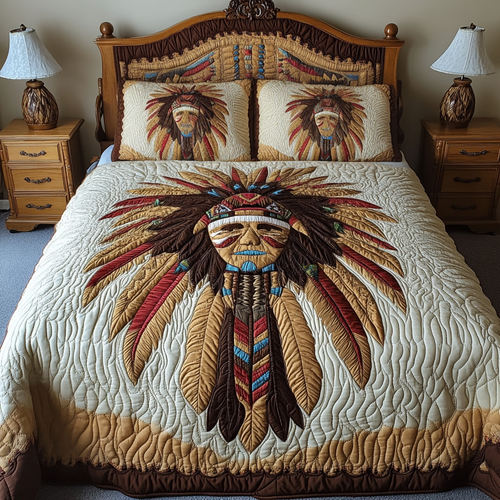 Peacemakers Path 3-Piece Quilted Bedding Set NCU0VH1572