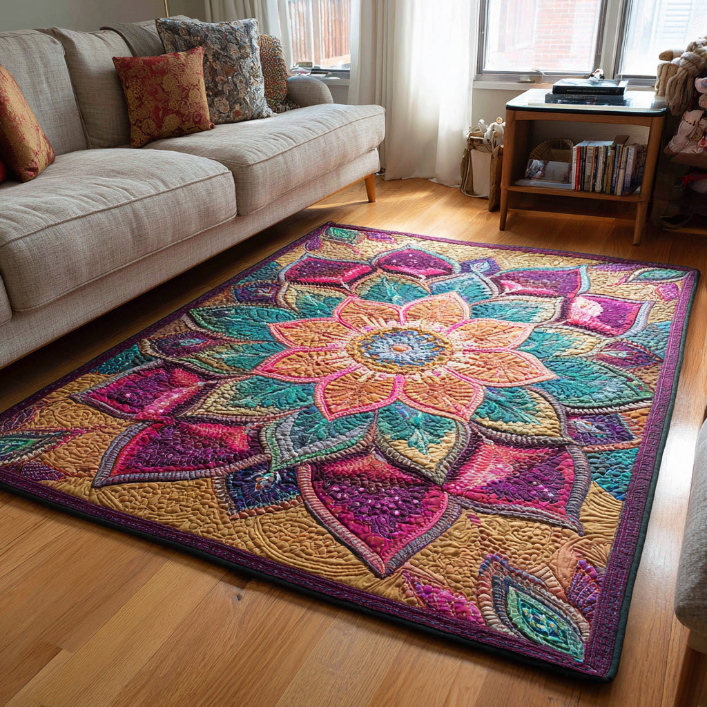 Peacock Petals Area Rug NCU0VL3277