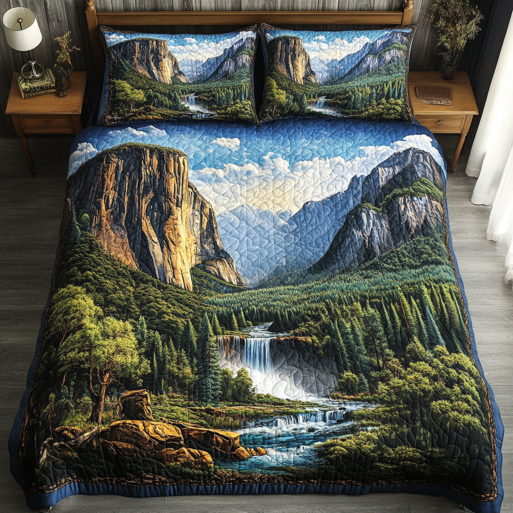 Peak of Yosemite 3-Piece Quilted Bedding Set NCU0PT6288