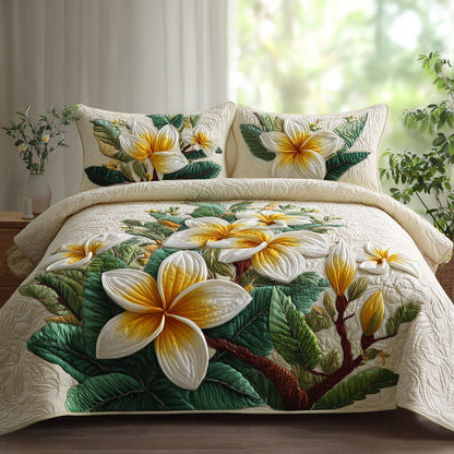 Pearl Lei 3-Piece Quilted Bedding Set NCU0VL3573