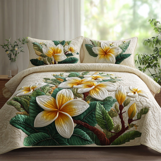 Pearl Lei 3-Piece Quilted Bedding Set NCU0VL3573