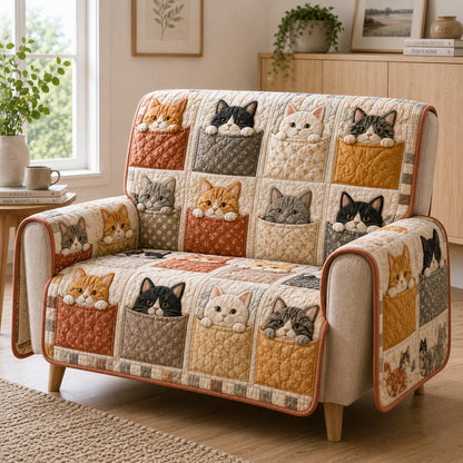 Peekaboo Paws Hideaway Quilted Sofa Cover NCU0VL3960
