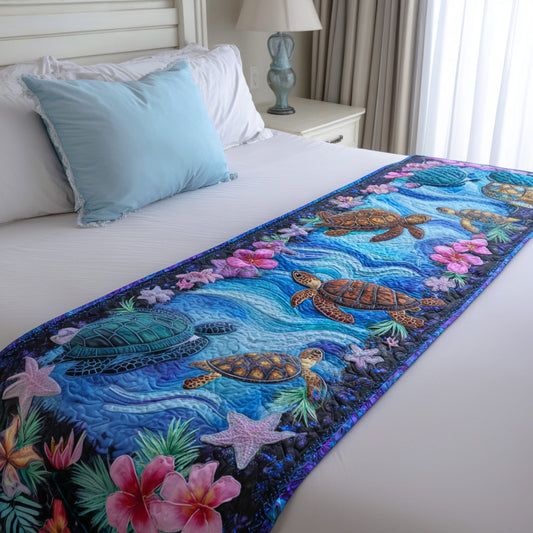 Peekaboo Shell Quilted Bed Runner NCU0PT8563