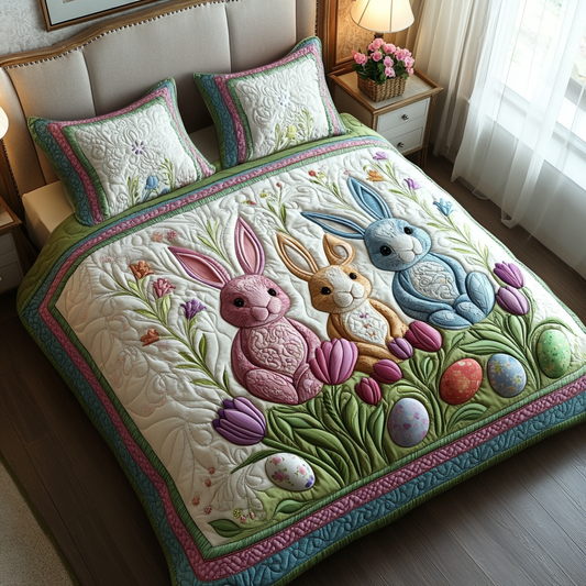 Peep Parade 3-Piece Quilted Bedding Set NCU0DV4121