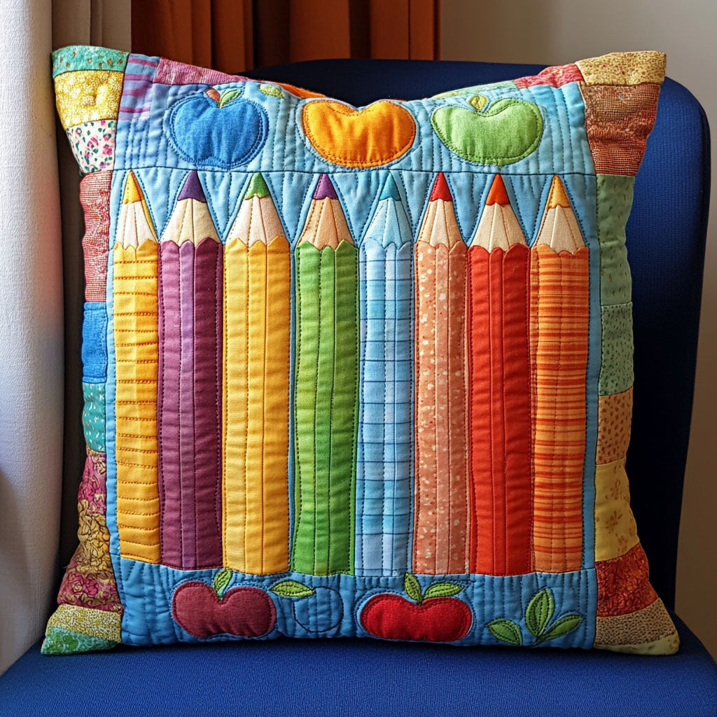 Pencil Palettes Quilted Pillow Case NCU0PT7204