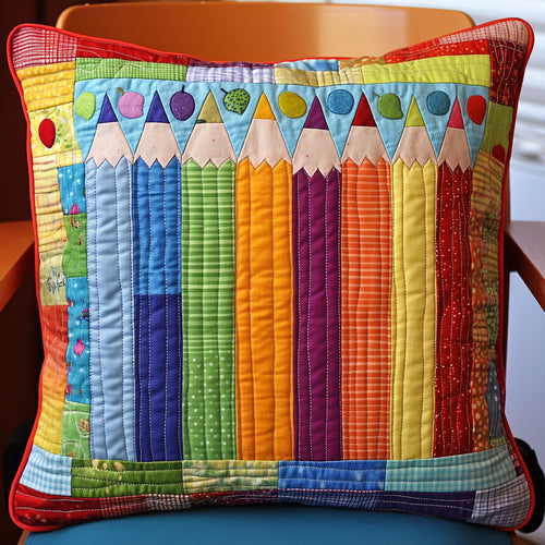 Pencil Party Quilted Pillow Case NCU0PT7205