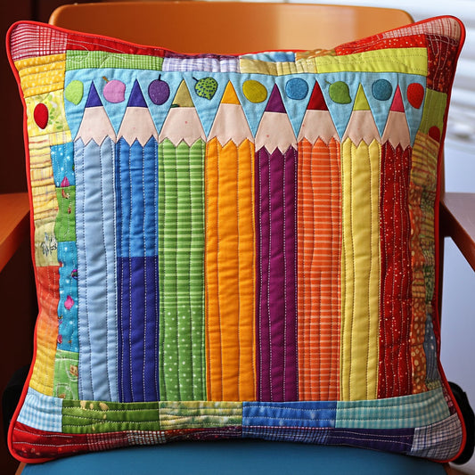 Pencil Party Quilted Pillow Case NCU0PT7205
