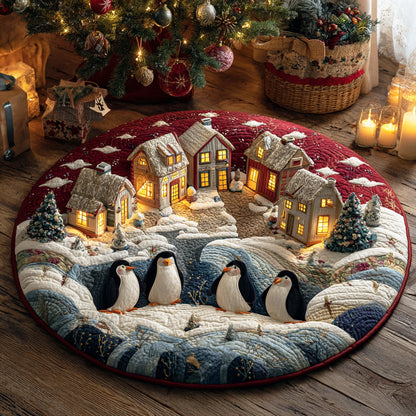 Penguin North Night Quilted Round Mat NCU0TD1788